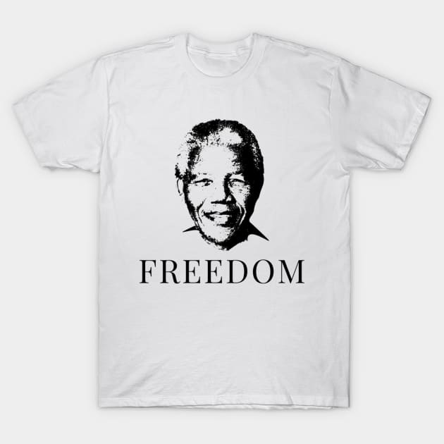 Nelson Mandela Freedom T-Shirt by 9 Turtles Project